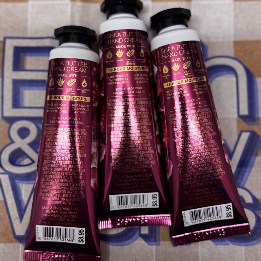 NEW B&BW (3) Covered In Roses Hand Creams 1 fl oz each - Picture 2 of 2